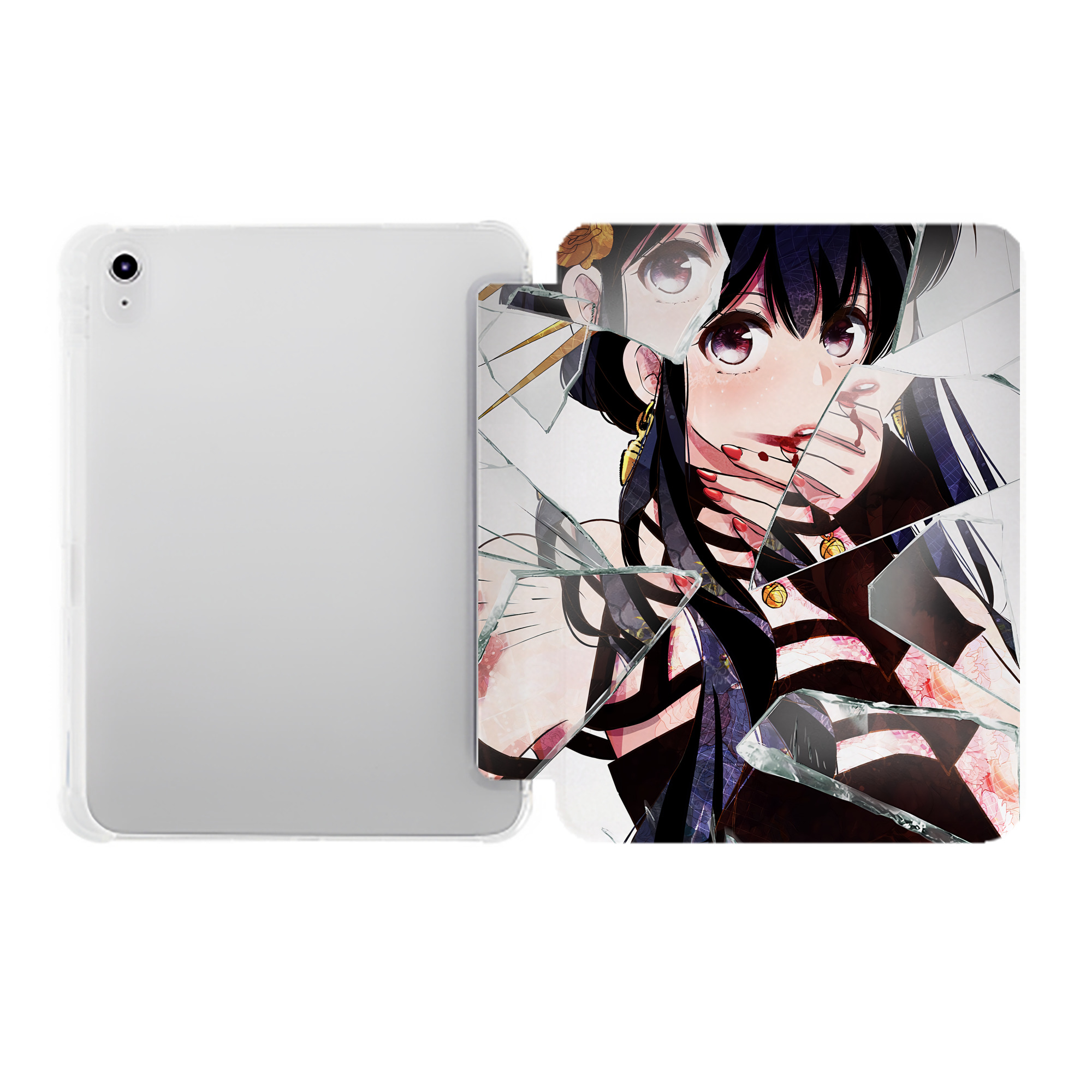 （画像用） SPY×FAMILY间谍家家酒 IPad ケース ペン収納付き 三つ折りスタンド PUレザー×シリコン 対応機種9.5/10.5/10.9インチ